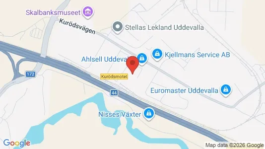 Lagerlokaler att hyra i Uddevalla - kort over placeringen