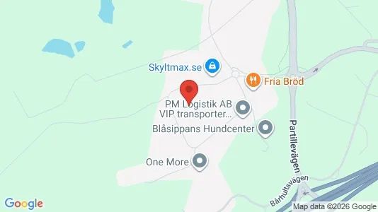 Lagerlokaler att hyra i Härryda - kort over placeringen