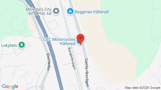 Lagerlokaler att hyra i Mölndal - kort over placeringen