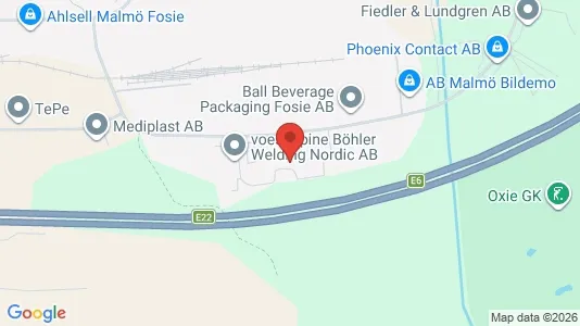 Lagerlokaler att hyra i Fosie - kort over placeringen
