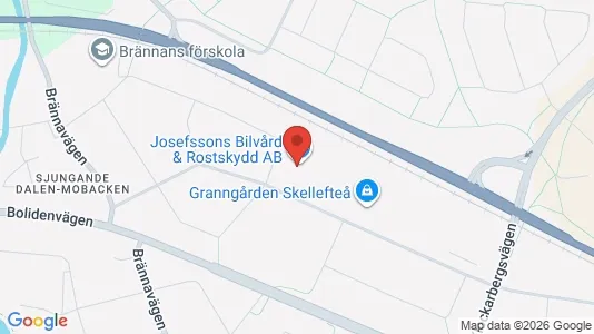 Industrilokaler att hyra i Skellefteå - kort over placeringen