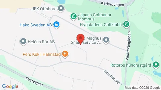 Lagerlokaler att hyra i Halmstad - Bild från Google Street View