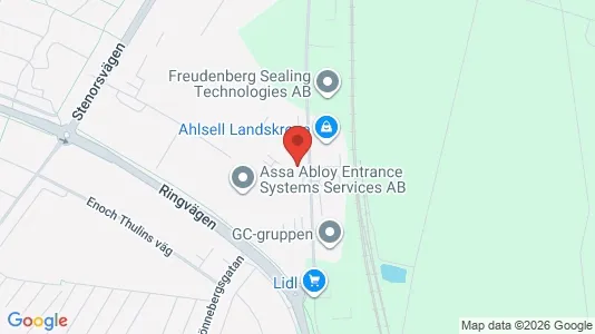 Lagerlokaler att hyra i Landskrona - kort over placeringen