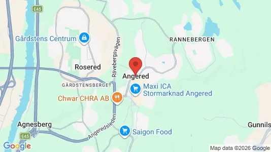 Lagerlokaler att hyra i Angered - Bild från Google Street View