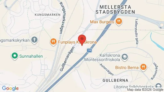 Industrilokaler att hyra i Karlskrona - Bild från Google Street View