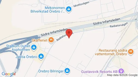 Industrilokaler att hyra i Örebro - Bild från Google Street View