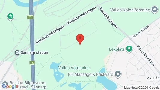 Lagerlokaler till försäljning i Halmstad - kort over placeringen