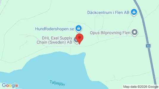 Industrilokaler att hyra i Flen - kort over placeringen