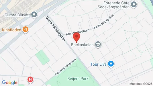 Lagerlokaler att hyra i Kirseberg - kort over placeringen
