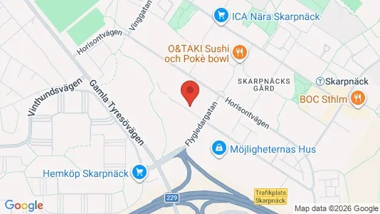 Industrilokaler att hyra i Söderort - kort over placeringen