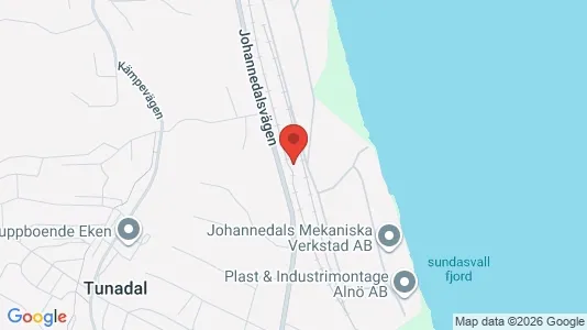 Lagerlokaler att hyra i Sundsvall - kort over placeringen