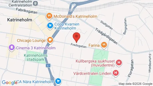 Lagerlokaler att hyra i Katrineholm - kort over placeringen