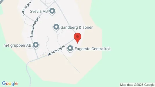 Lagerlokaler att hyra i Fagersta - kort over placeringen