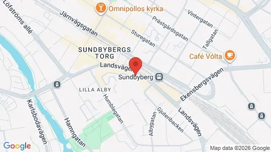 Kontorslokaler att hyra i Sundbyberg - kort over placeringen