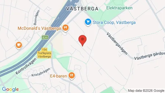 Lagerlokaler att hyra i Söderort - kort over placeringen